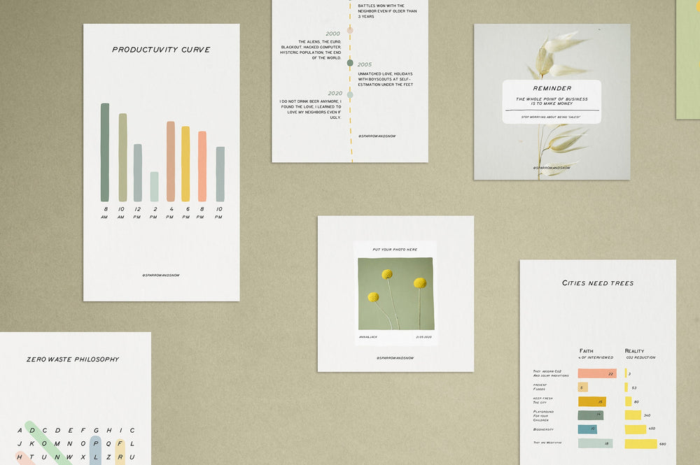 Charts and Graphs Social Kit by Sparrow – Studio 2am
