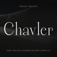 Chavler – Serif Typeface