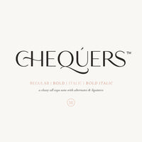 Chequers - Modern Sans Serif