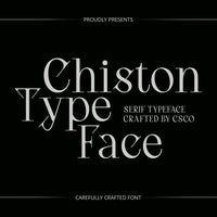 Chiston – Serif Typeface