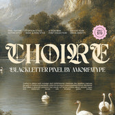 Choire Blackletter Pixel Display