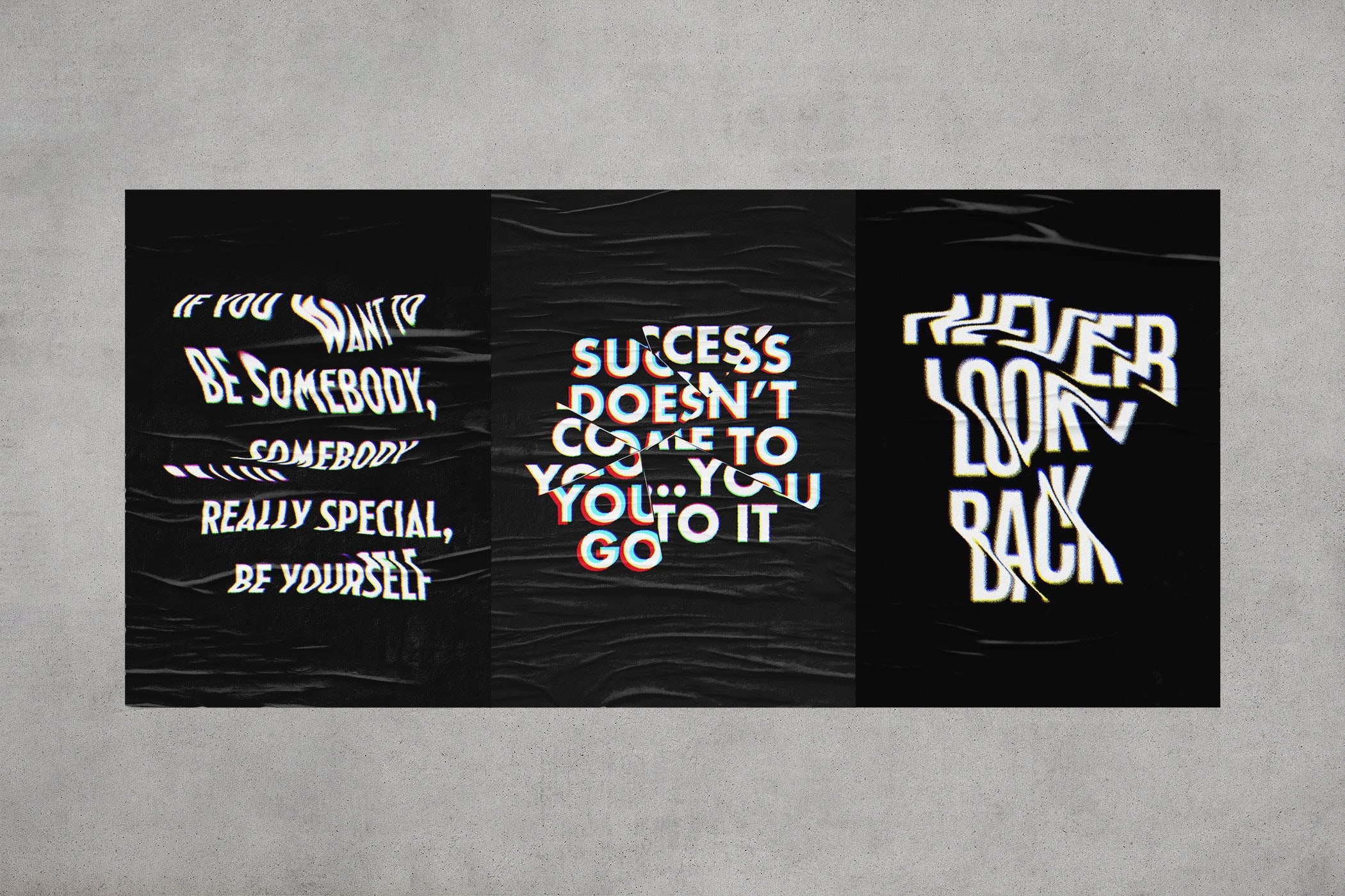 Chromatic Glitch Text Effects