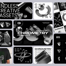 Chrome 3D Bundle 360+ elements
