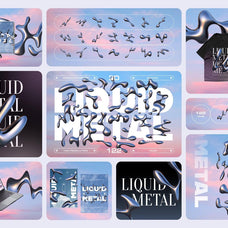 Chrome 3D Bundle 360+ elements