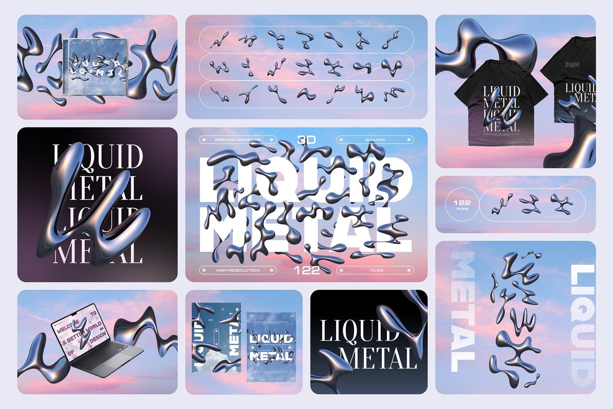 Chrome 3D Bundle 360+ elements