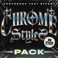 Chrome Style Text Effect Bundle