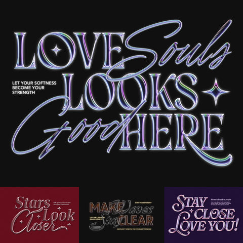 Chrome Transparants Text Effect