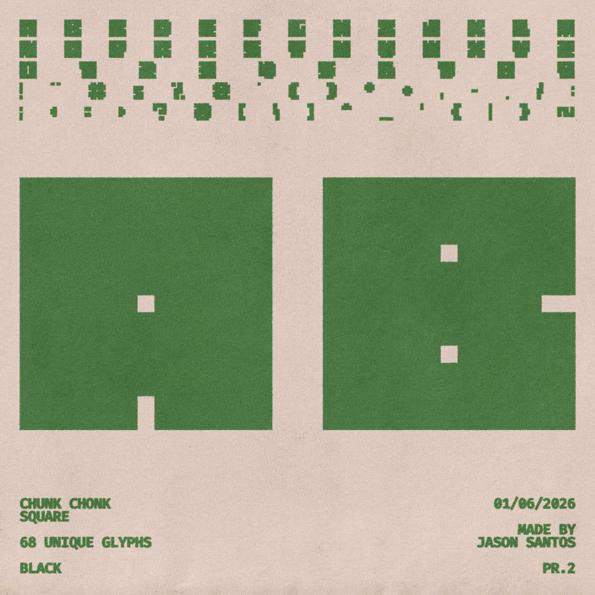 Chunk Chonk Typeface by Jason Santos, preview 5