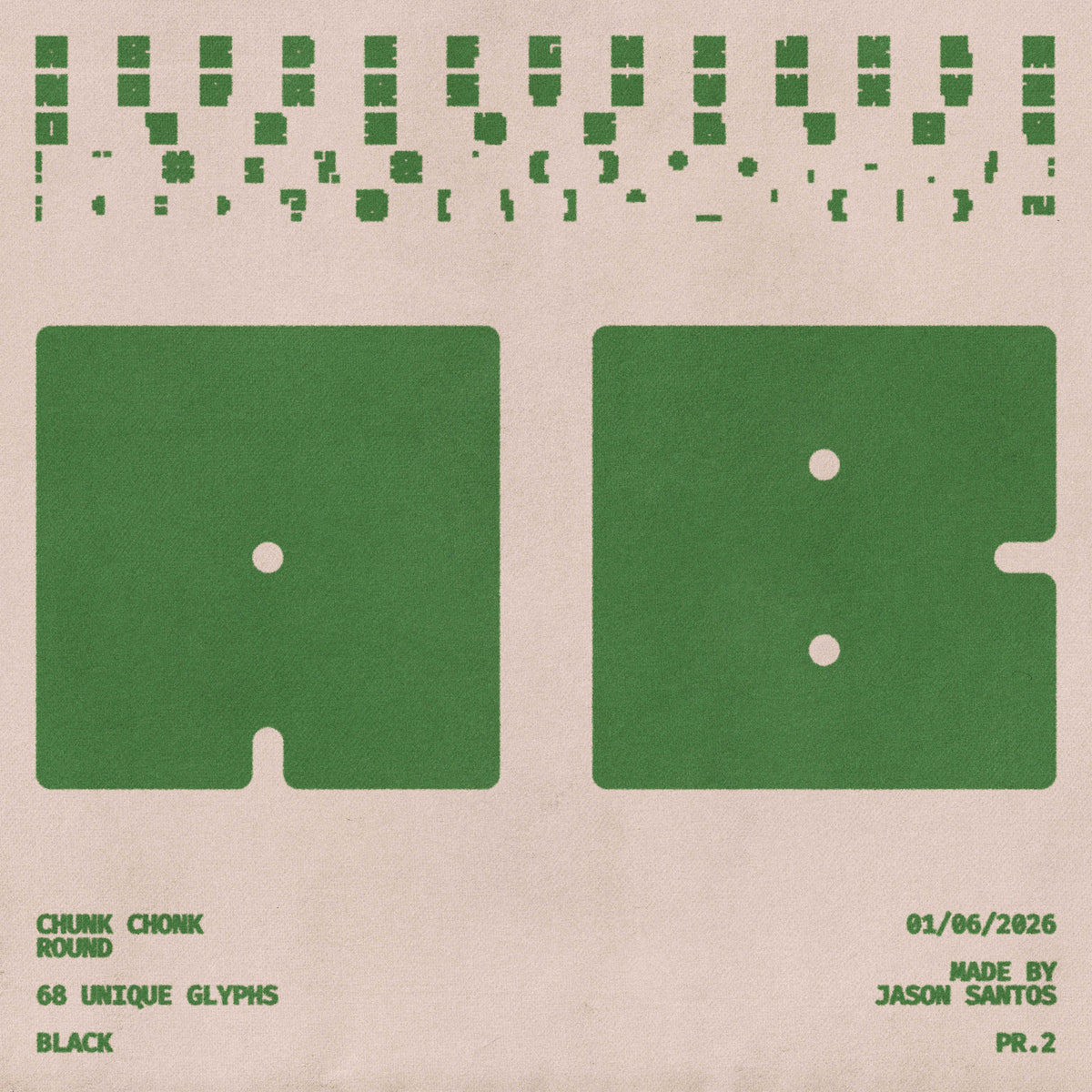 Chunk Chonk Typeface by Jason Santos, preview 8