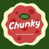 Chunky Brushed Typeface Font