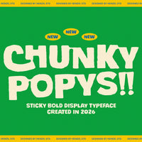 Chunky Popys Sticky Display Font