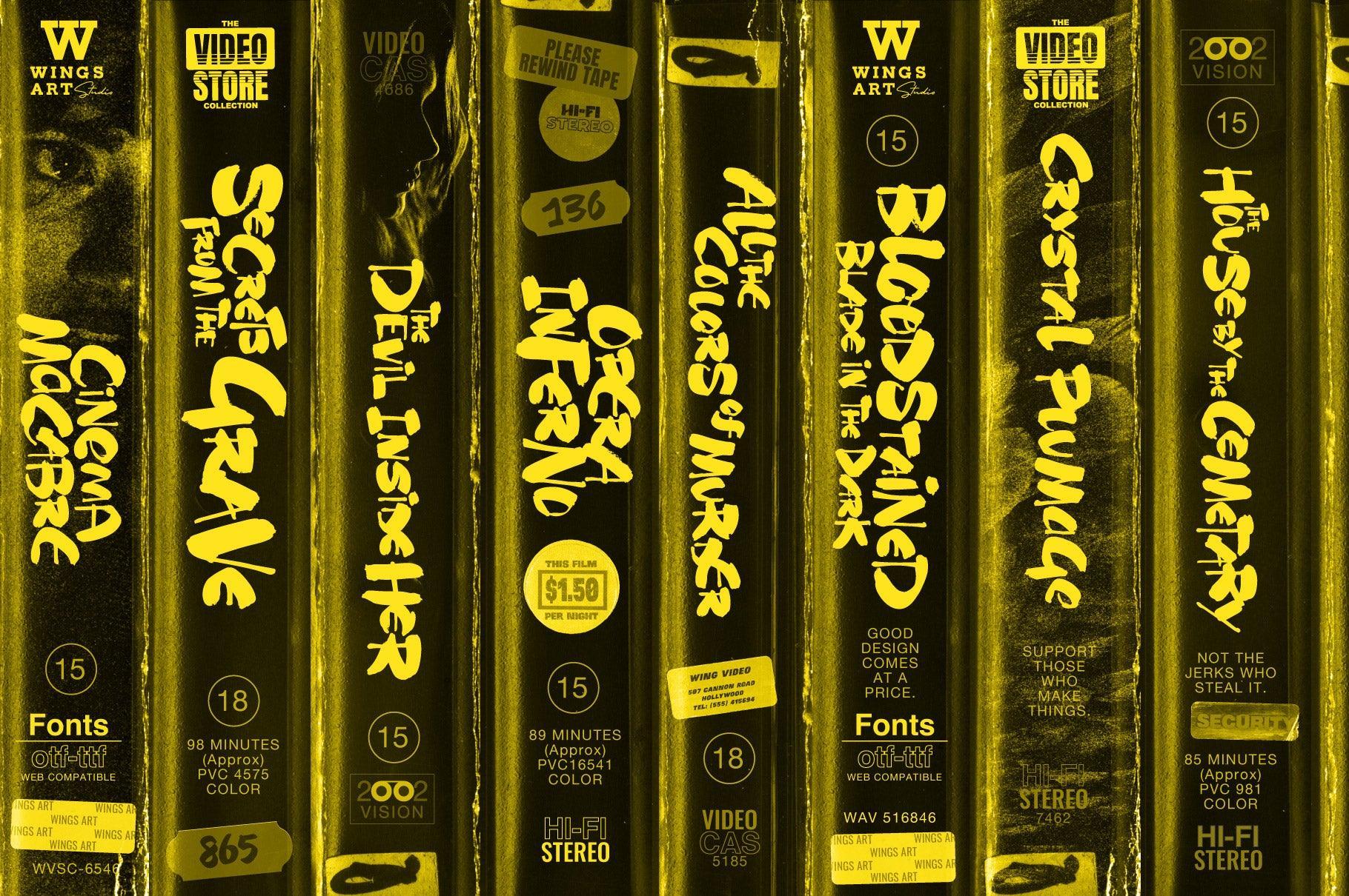 Cinema Macabre: Horror Fonts Torn from the Pages of Giallo
