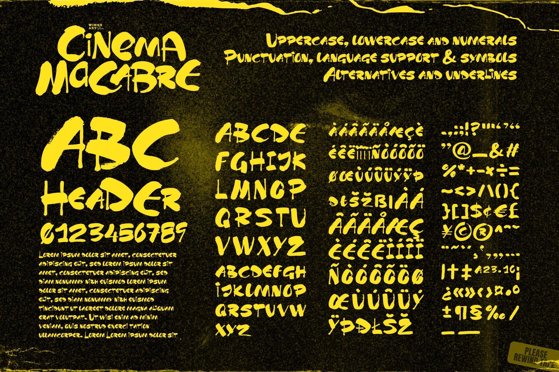 Cinema Macabre: Horror Fonts Torn from the Pages of Giallo