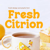 Citrion – Bold Groovy Display Typeface