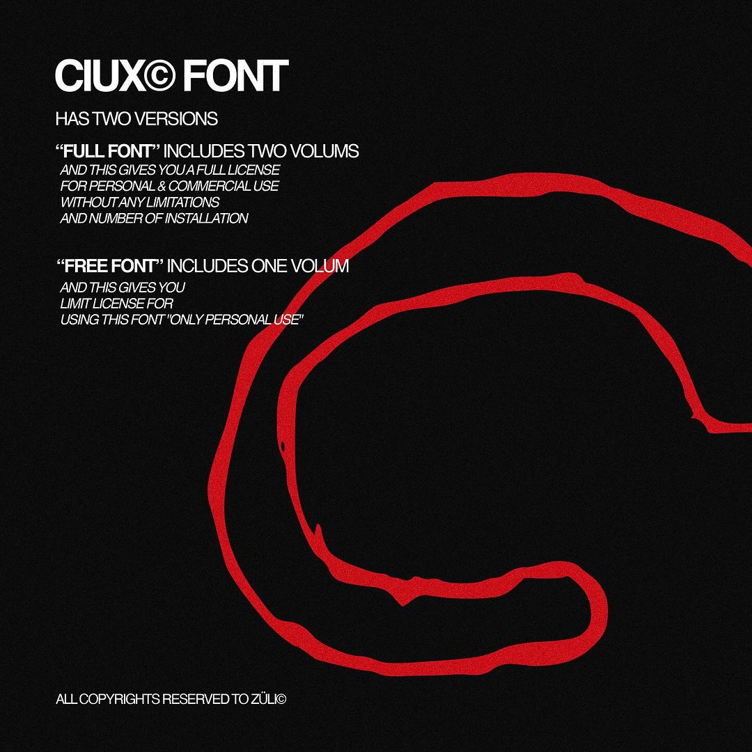 Ciux - Typeface