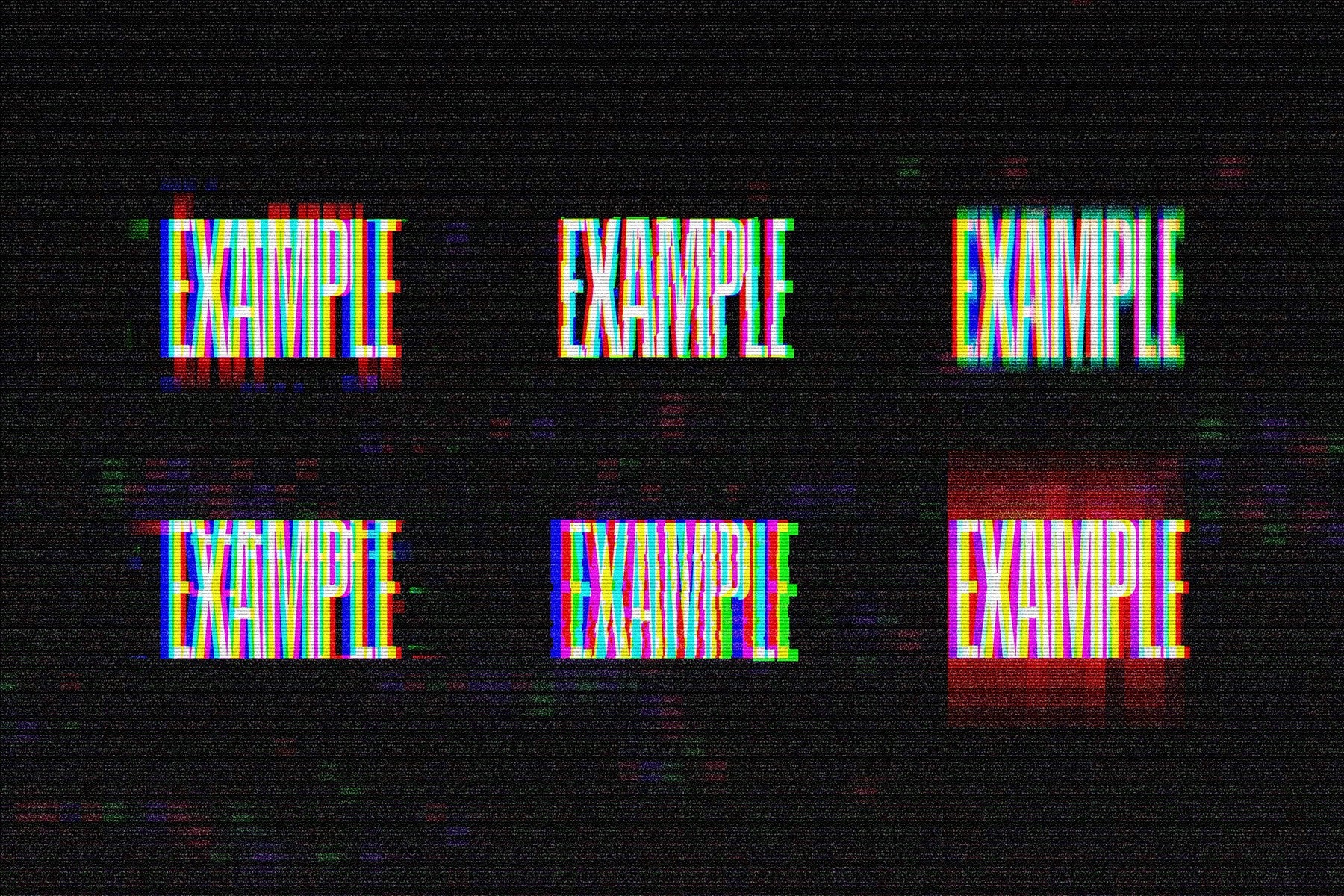Classic Glitch Effects Collection
