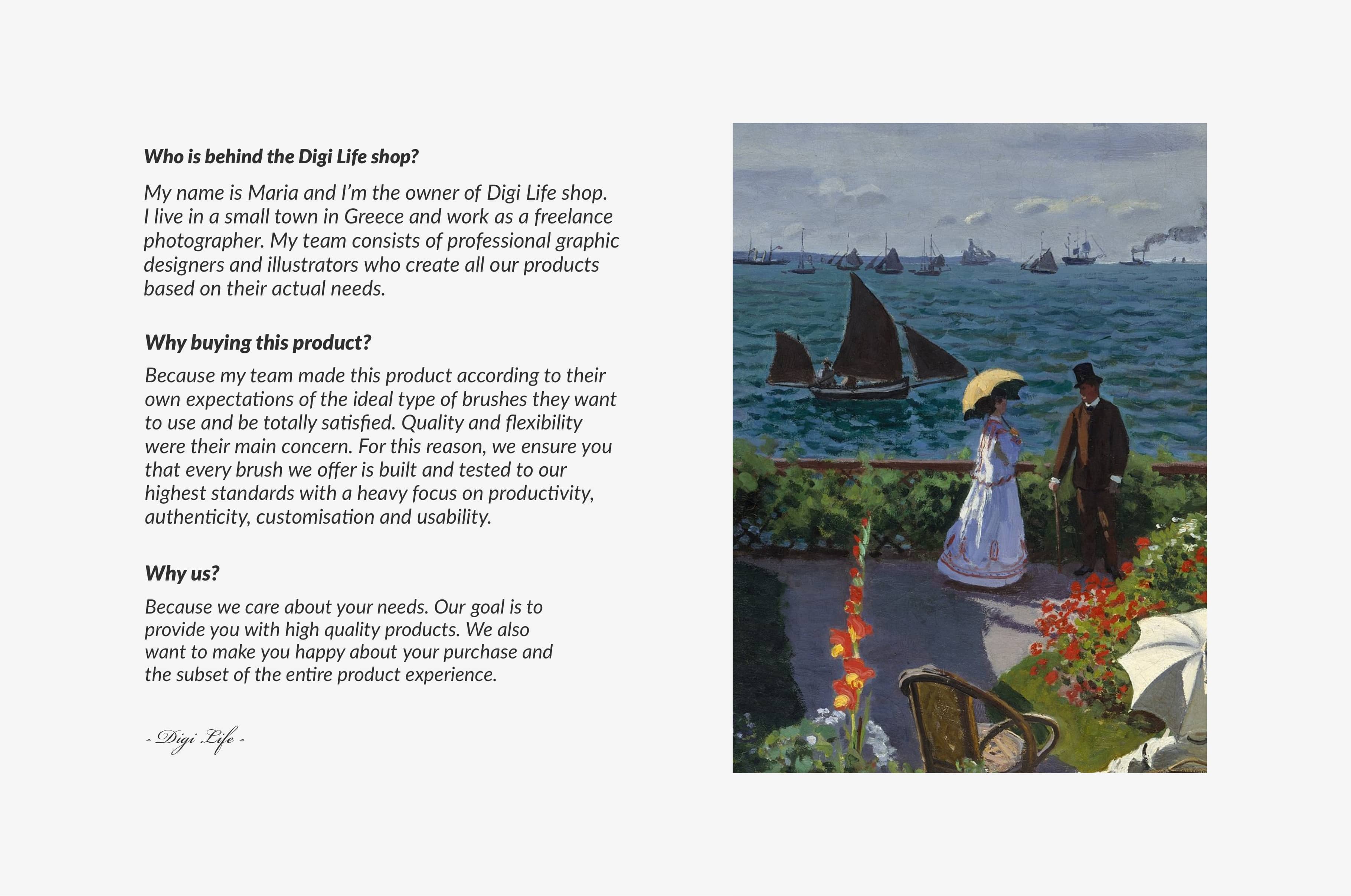 Claude Monet Procreate Brushes & Color Palettes