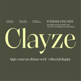 Clayze High Contrast Editorial Serif