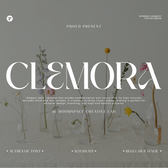 Clemora - Feminine Minimal Beauty Branding Serif