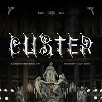 Clister Blackletter Ornamental Font