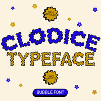 Clodice – Bubble Typeface