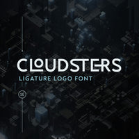 Cloudsters - Ligature Logo Font