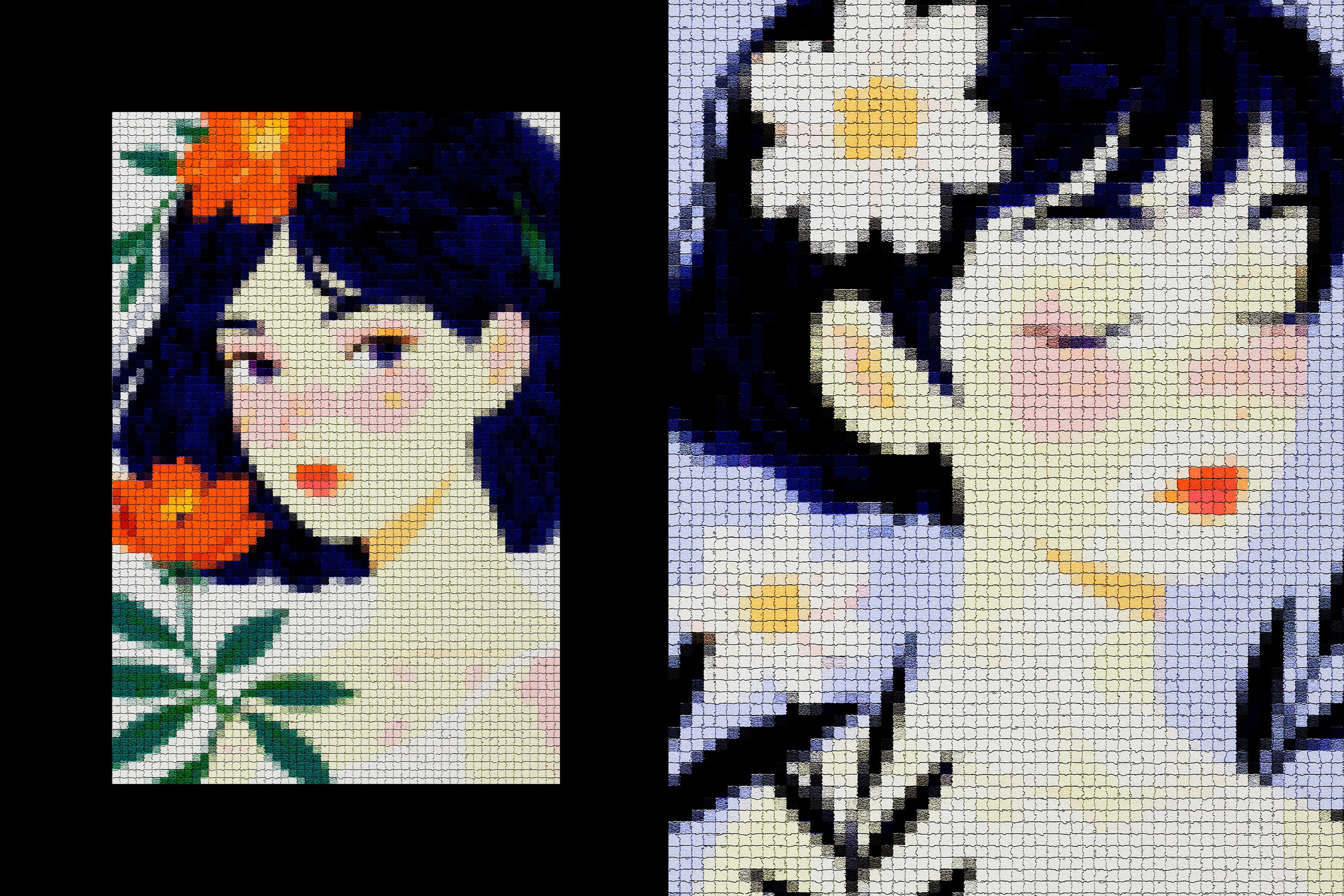 Color Mosaic Template Effect