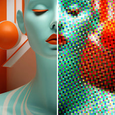 Colorful Pixels Photo Effect