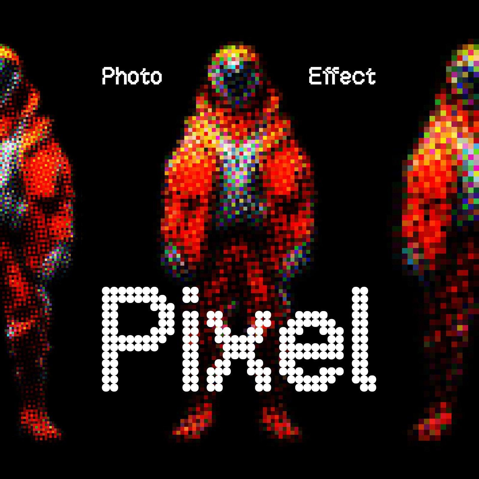 Colorful Pixels Photo Effect