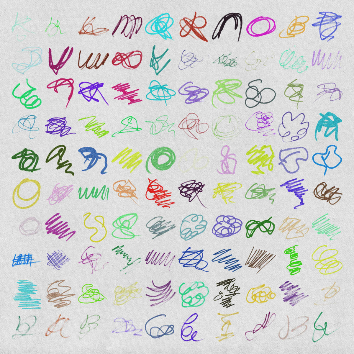 Colour Scribbles Asset Pack by Jason Santos, preview 2
