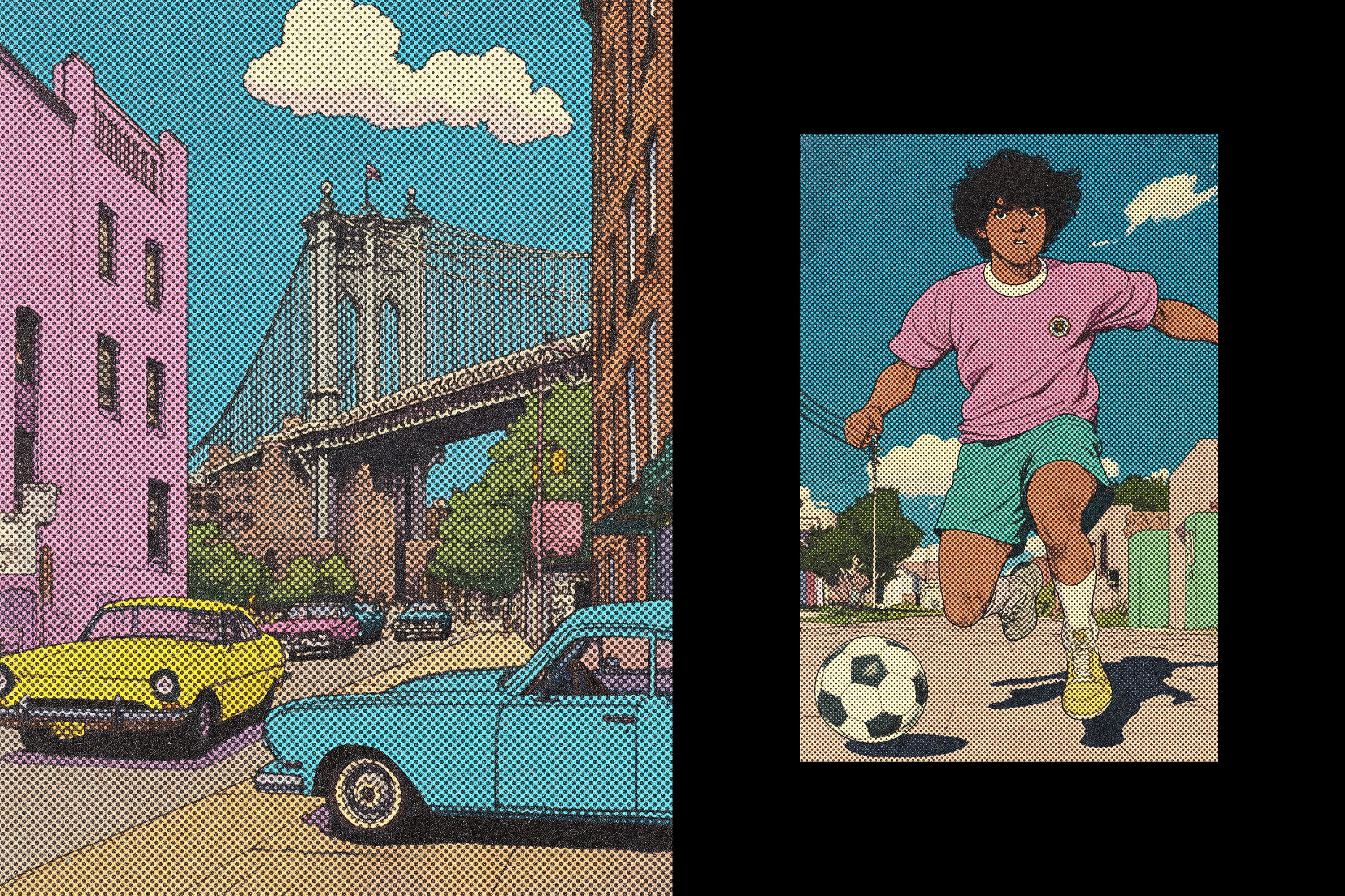 Comic Halftone Print Effect