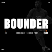 Condensed Variable Font - Bounder