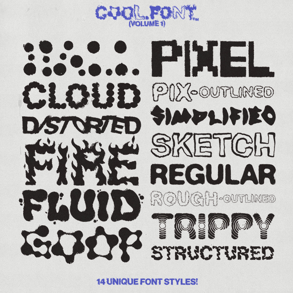 Cool Font Vol 1 By HVNTER Cool Font Vol 1 By HVNTER