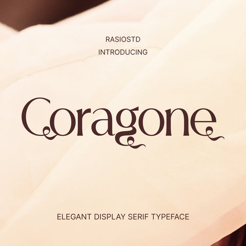Coragone Elegant Display Serif Typeface Font