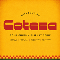 Coteza - Bold Chunky Sans Serif Font