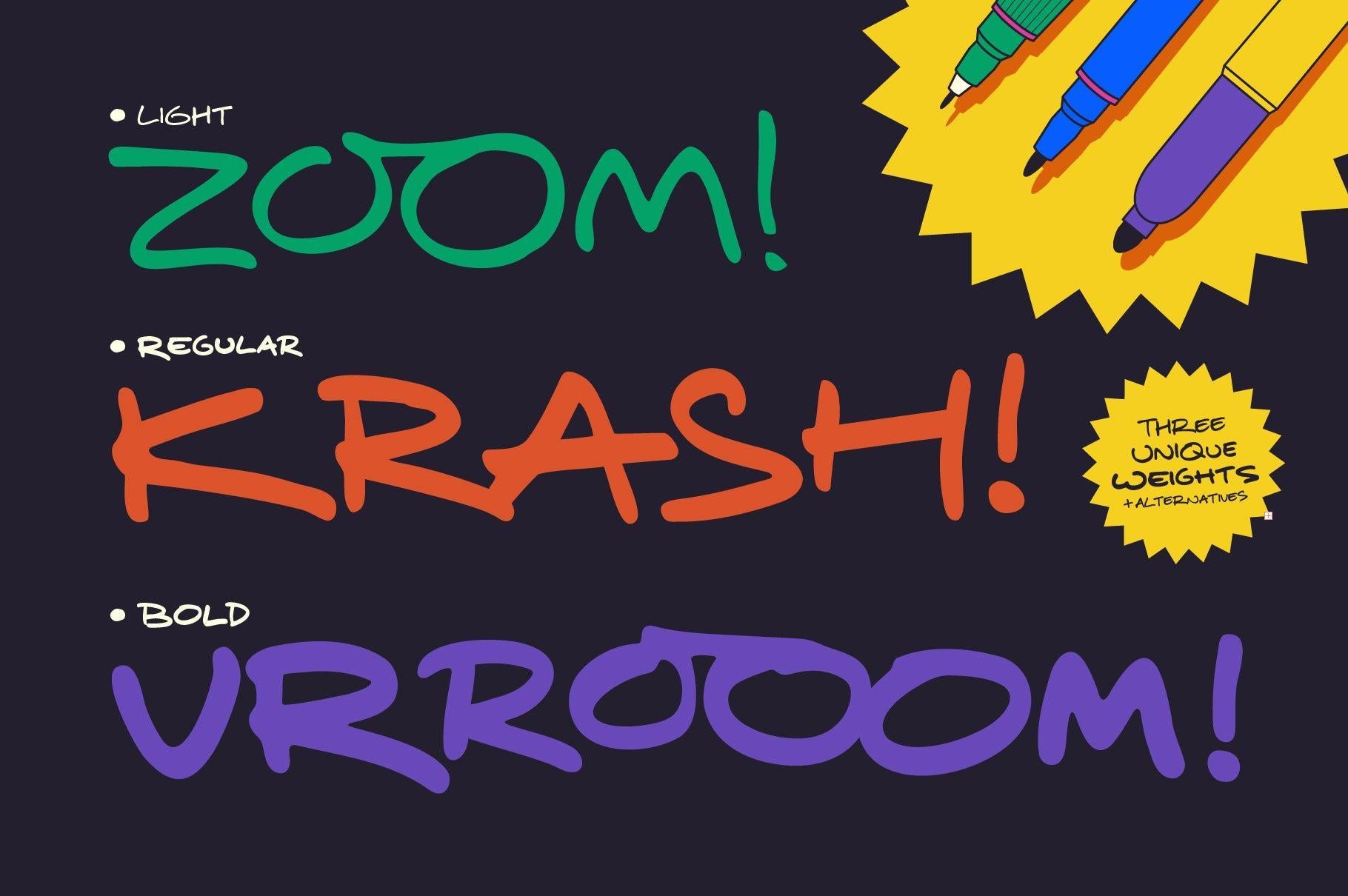 Craze Status: Handwritten All-caps with a Pop Culture Flair