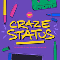 Craze Status: Handwritten All-caps with a Pop Culture Flair