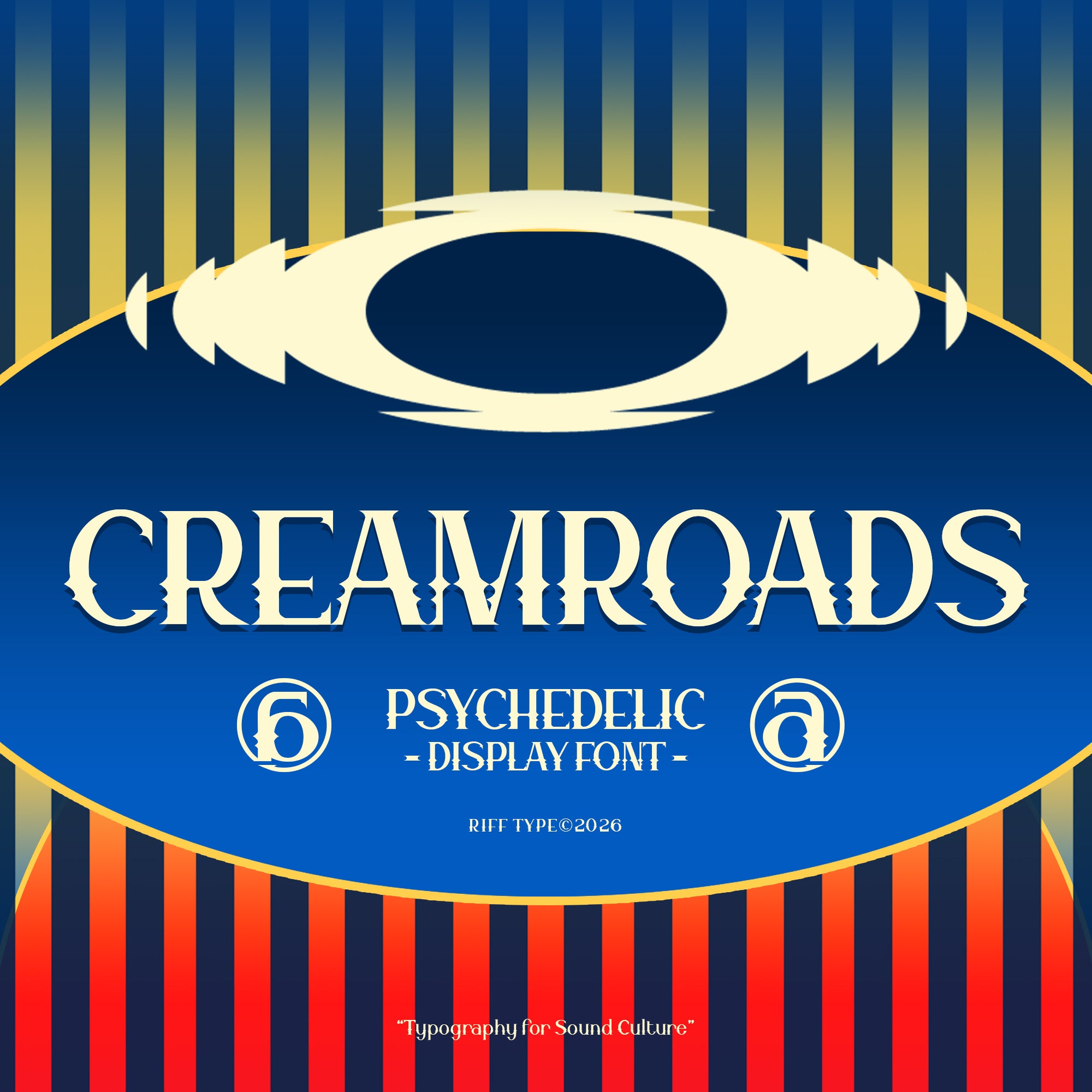 Creamroads - 60s Distorted Psychedelic Font by Riff Type – Studio 2am