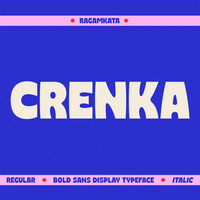 Crenka - Bold Food Branding Font