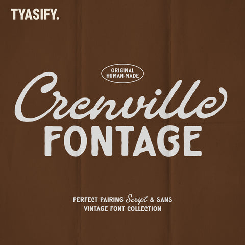 Crenville Fontage Vintage Font Duo