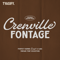 Crenville Fontage Vintage Font Duo
