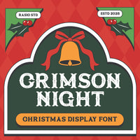 Crimson Night Christmas Display Font