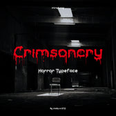 Crimsoncry Horror Typeface Font