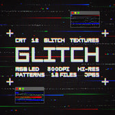 CRT Glitch Textures Collection