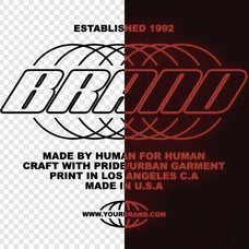 CRT Monitor Text & Logo Effect
