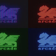 CRT Monitor Text & Logo Effect