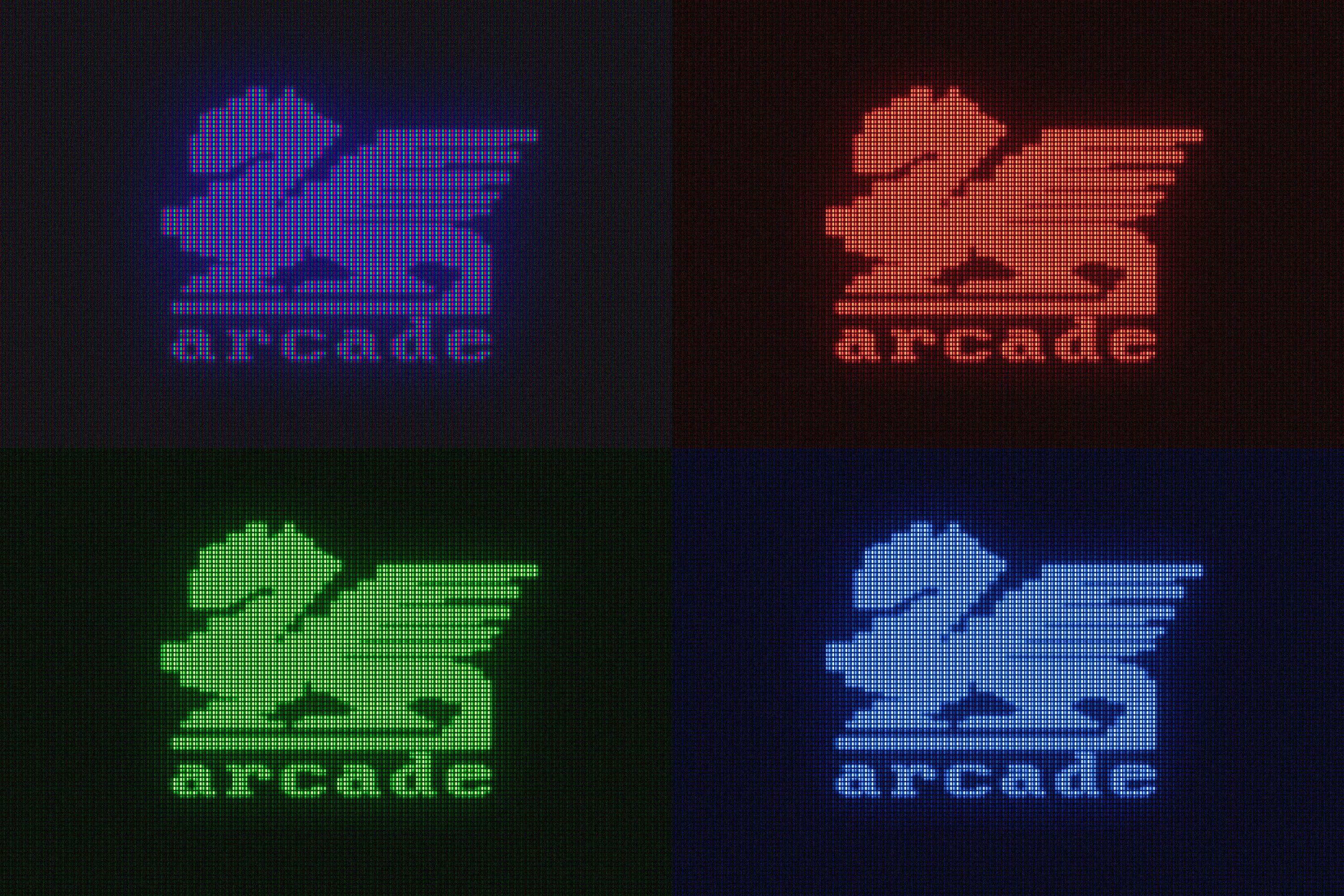 CRT Monitor Text & Logo Effect