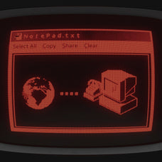 CRT Monitor Text & Logo Effect