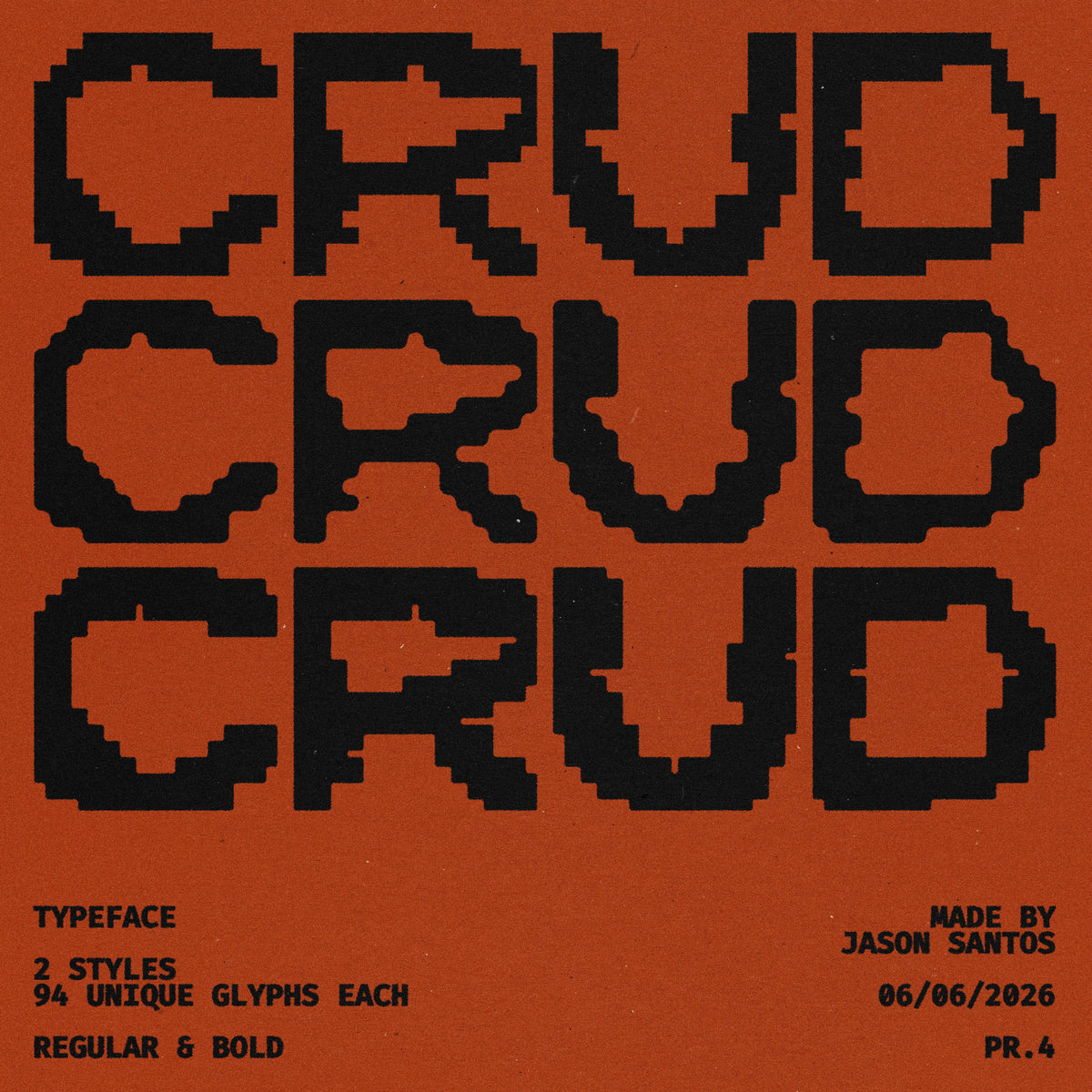 Crud Typeface by Jason Santos, preview 1