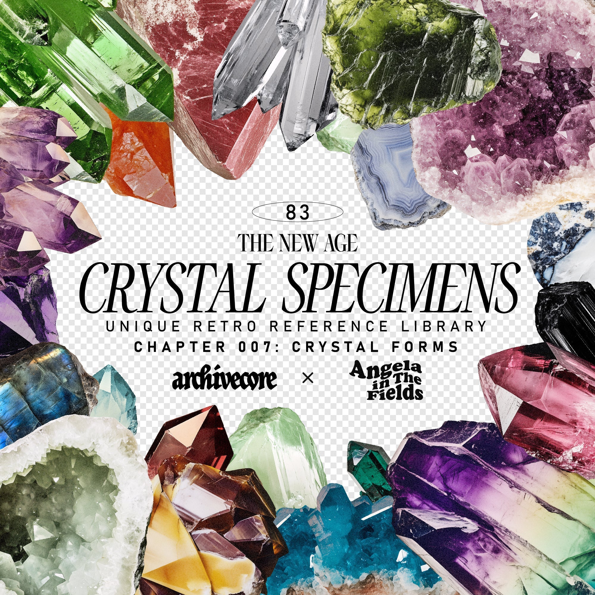 CRYSTAL SPECIMENS Vintage Clipart